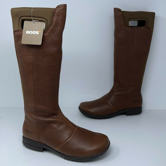 leather bogs boots